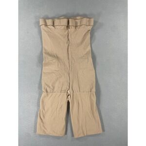 Assets Red Hot Label by Spanx Nude High Waisted Mid Thigh Shaper Size 2 Beige